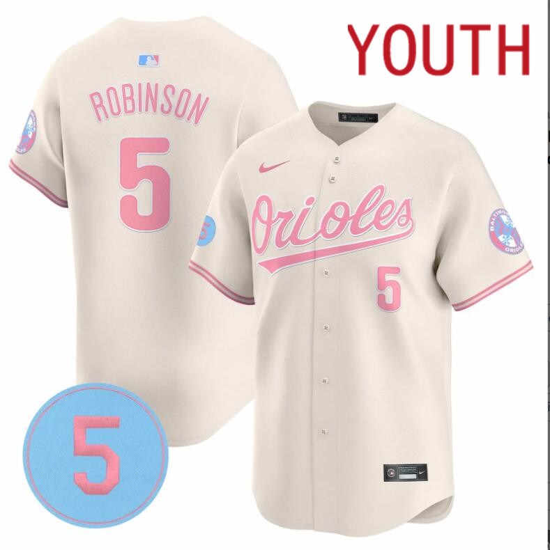 Youth Baltimore Orioles #5 Robinson cream 2024 Nike MLB jersey->indianapolis colts->NFL Jersey
